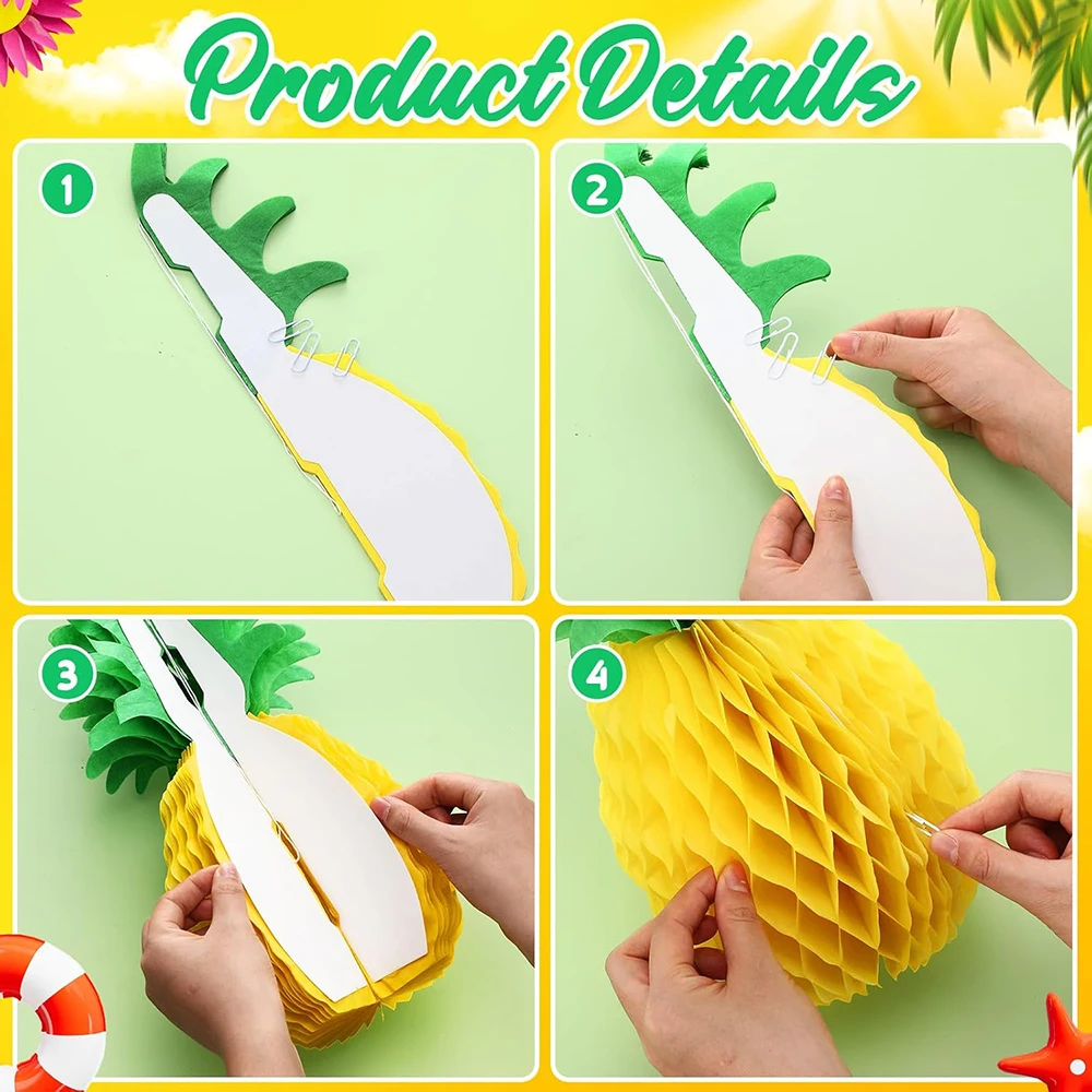Centrotavola per feste all'ananas - Decorazioni per feste all'ananas