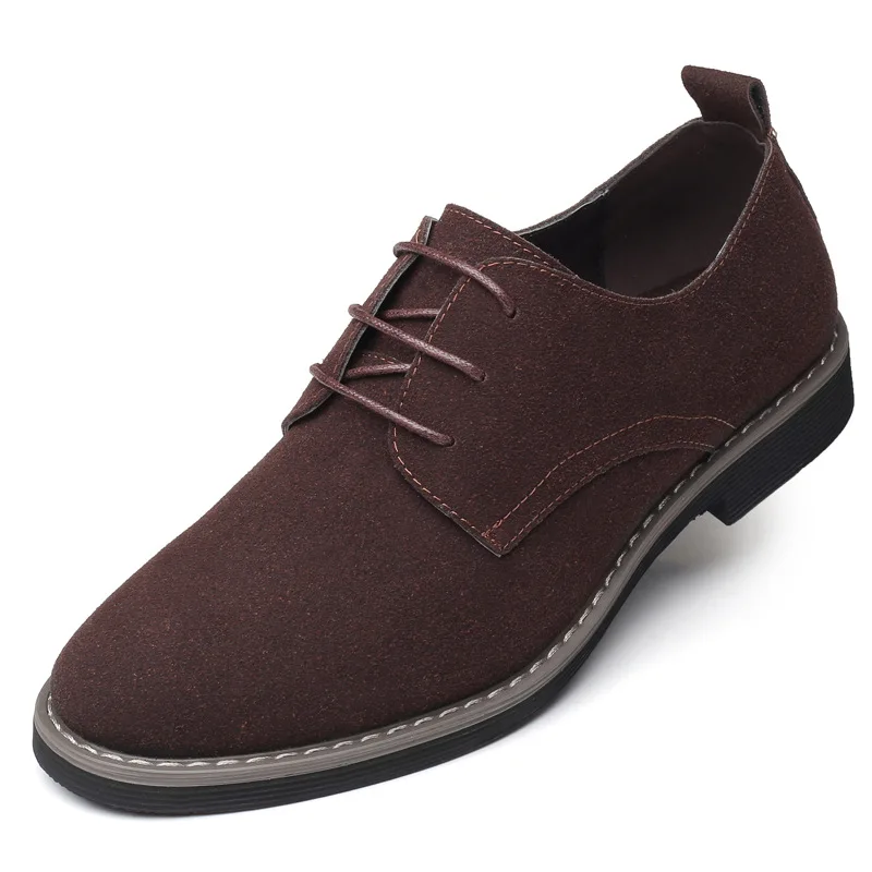 High Quality Spring Suede Leather Men Shoes Oxford Casual Classic Sneakers for Male Comfortable Footwear Large Size 38-48
