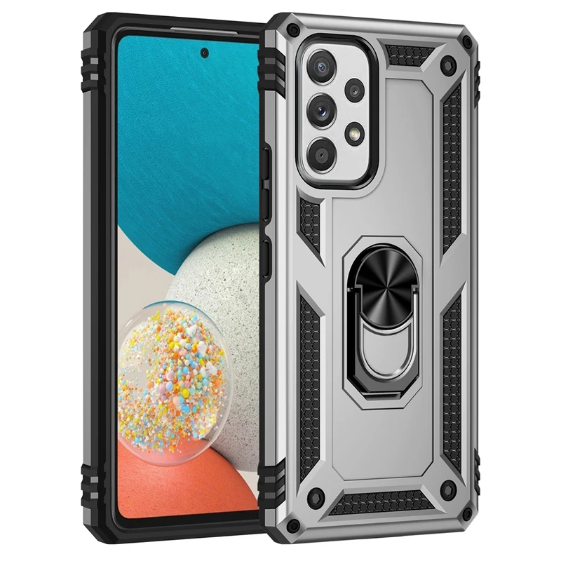 thumbnail image 1 of Heavy Duty Shockproof Armor Case For Samsung Galaxy S22 S23 S21 S20 FE S9 S10 Plus Note 20 Ultra 9 10 Lite Bumpers Ring Cover, 1 of 5