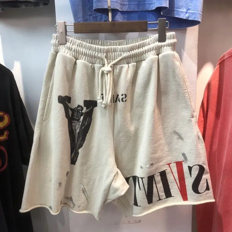 2024 Summer Men Sports Shorts Fitness Basketball Beach Pants Mesh Breathable Bodybuilding Gym Training Shorts Men's Sweatpants