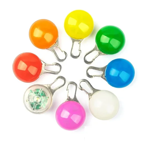 LED 발광 개 고양이 목걸이 펜던트, 빛나는 매력 조명, 야간 산책용 다채로운 안전 조명, 애완 동물 목걸이 용품 액세서리 6