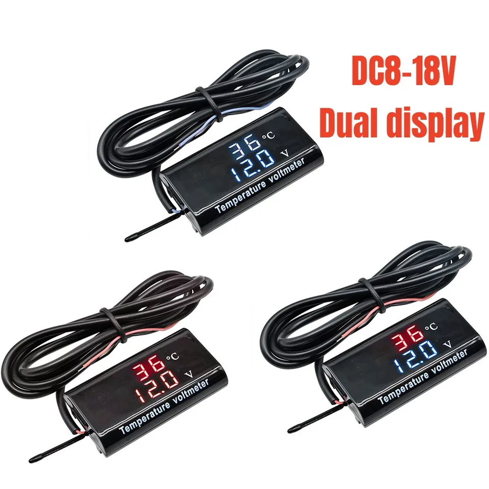 thumbnail image 2 of Led Digital Display Voltmeter 12.0v Car Voltage Monitor Volt Gauge Meter Univers 2 of 14
