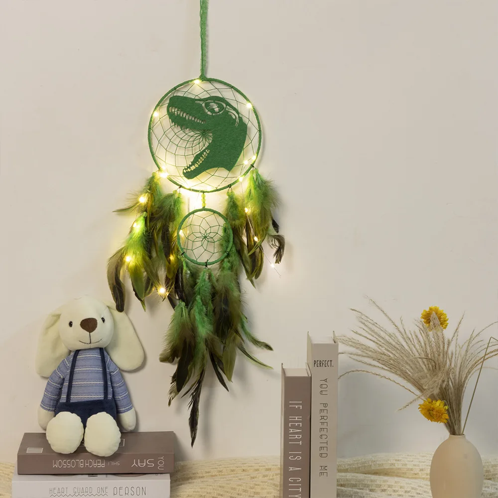 green with lamp