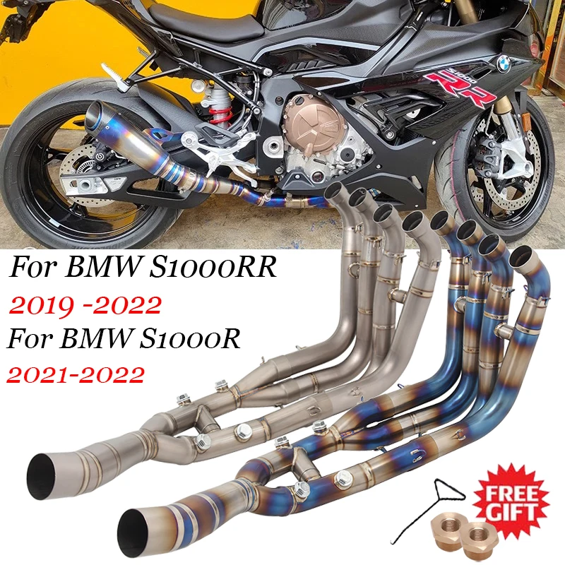 For BMW S1000RR 20192022 S1000R 2021 2022 Complete Exhaust System Header Front Link Pipe Stock