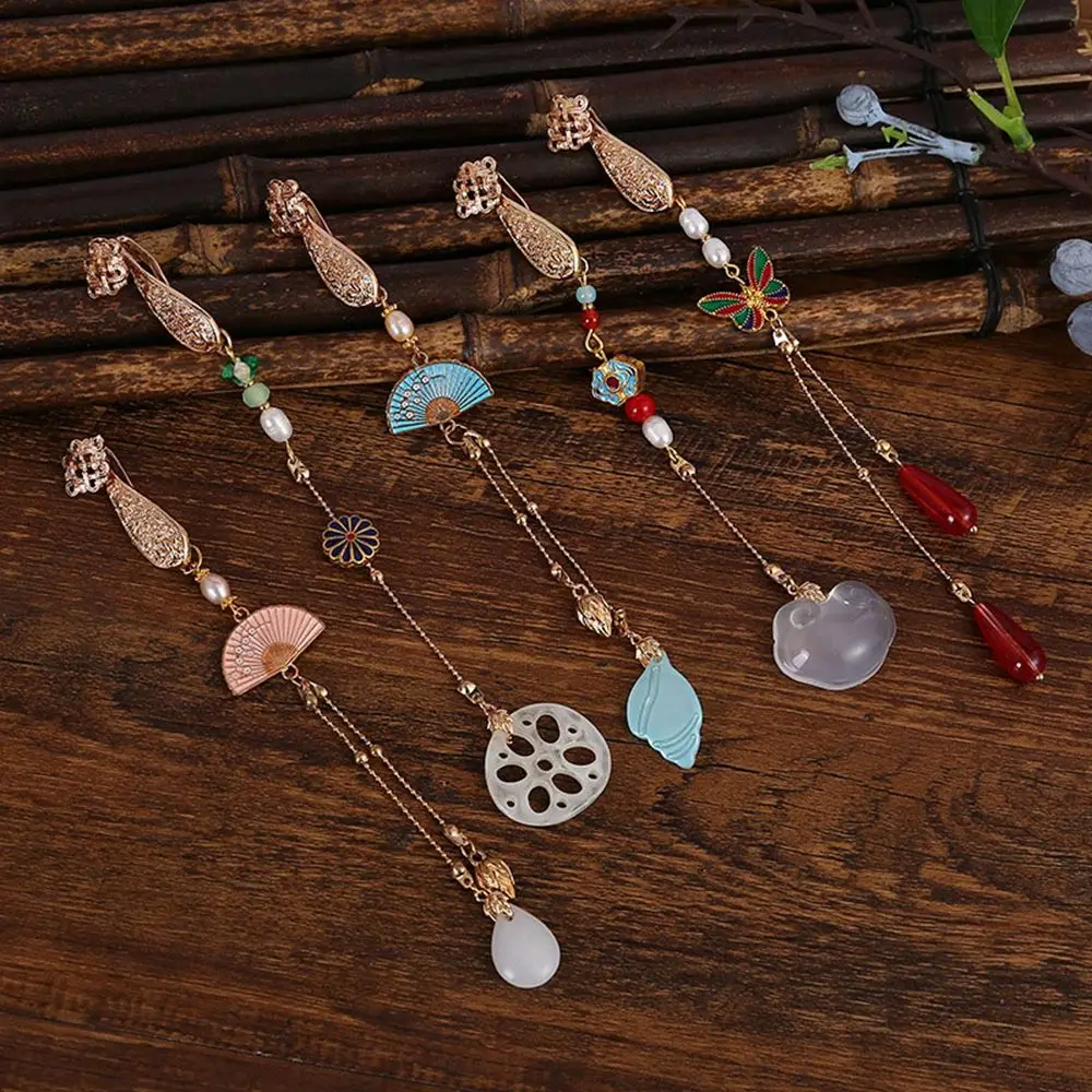 Chinesische Jade-Anhänger Mit Quaste - Traditionelles Hanfu Zubehör