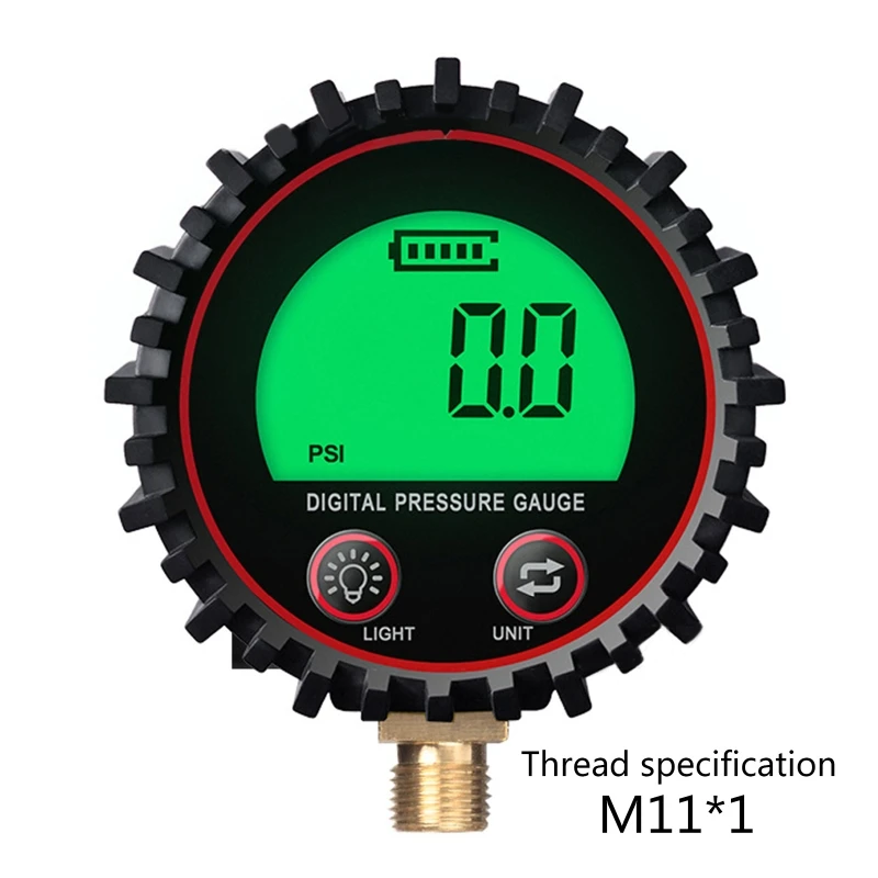 Heavy Duty Digital Tire Pressure Gauge for 0.1 Display Resolution Automatically Open 3-255 PSI Easy Read LCD Display H9EE 6