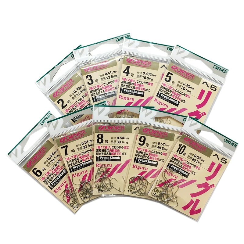 

OWNER Hooks 16592 Original White Thin KANTO Hooks Hard Light Sharp Fishing Hooks Competitive Mixed Carp Hook Peche Pesca Anzol