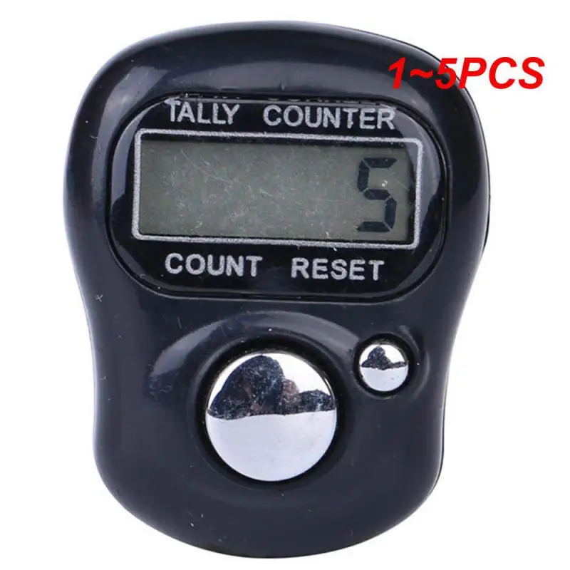 

1~5PCS Plastic Compact Mini Stitch Marker And Row Finger Counter LCD Electronic Digital Tally Counter Random for Any Knitter