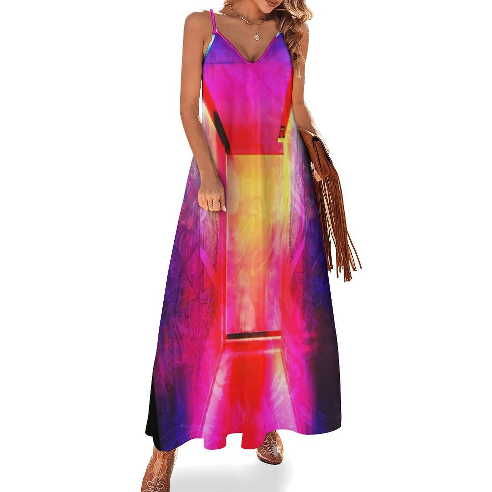 Spectrum Sleeveless Dress women party dresses fairy dress long dresses for women