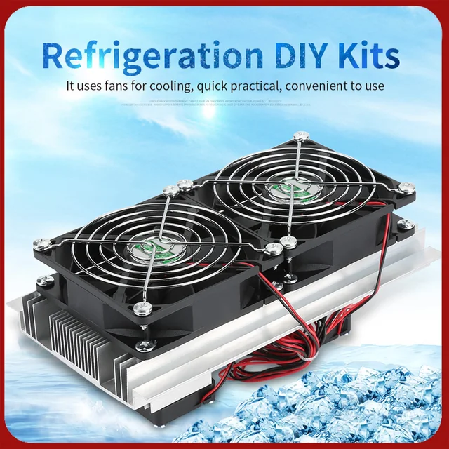 อุปกรณ์ทําความเย็นเซมิคอนดักเตอร์เทอร์โมอิเล็กทริกคูลเลอร์ 12A 12V ตู้เย็นขนาดเล็กระบบทําความเย็นเซมิคอนดักเตอร์ 1