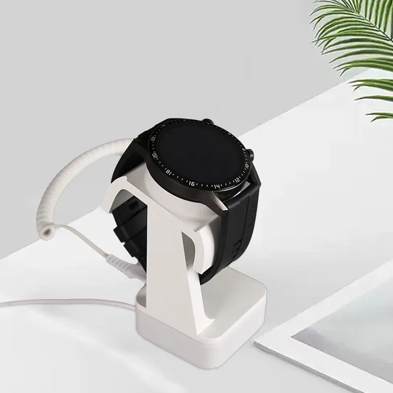 Smart Watch Anti-theft Display Alarm Stand 360 degree watch stand display turntable rotating watch jewelry solar display stand multicolor 3 led color change display case