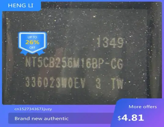 

100% NEW NT5CB256M16BP-CG
