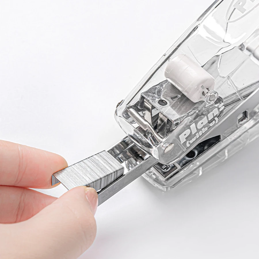 Hand-held labor-saving transparent stapler pop-up stapler portable data binder hand stapler office supplies