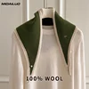 Ladies' 100% Wool Scarf Soft Warm Winter Non-Elastic Luxury Korean Fashion Minimalist Style Neck Shawl
