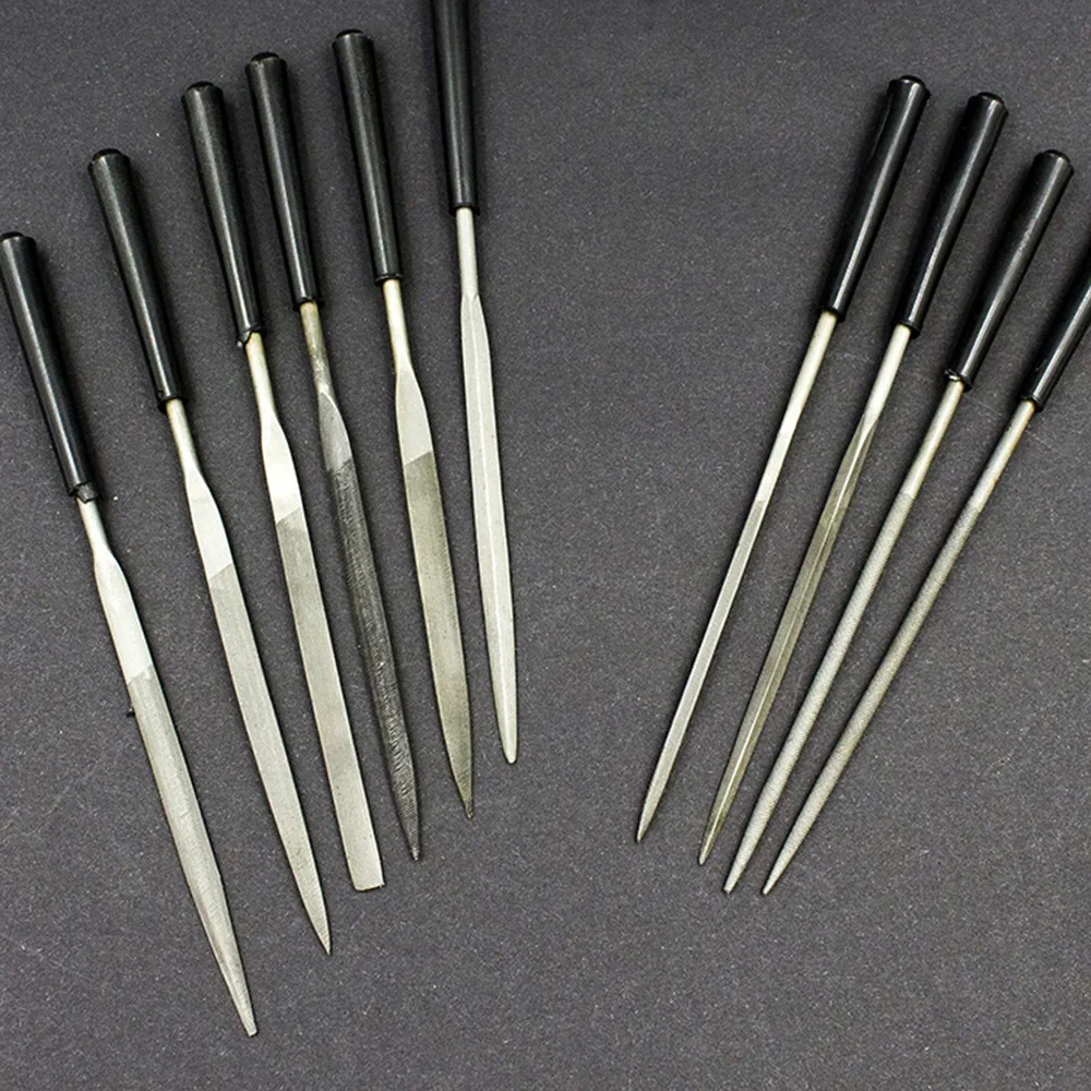 Needle File Set STONEGO 5/10Pcs Diamond Needle File DIY Wood Rasp Jewelry Polishing Engraving Handy Ceramic Craft Tool