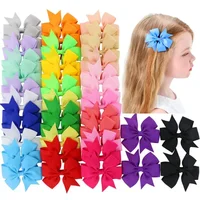 Candy Colors Solid Grosgrain Ribbon Bows Clips Hairpin Girl's Hair Bows Boutique Hair Clip Kids Headware Kids Hair Accessories 1