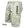 Outdoor Cargo Shorts Male Overalls Elastic Waist Cycling Shorts Multi-pockets Loose Work Shorts Quick Dry Sport Printed Trousers 1