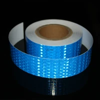 2.5cm/5cm/10cm/20cm*5M Waterproof Reflective Tape Blue Adhesive High Visibility Warning Safety Reflector Conspicuous Car Sticker 1