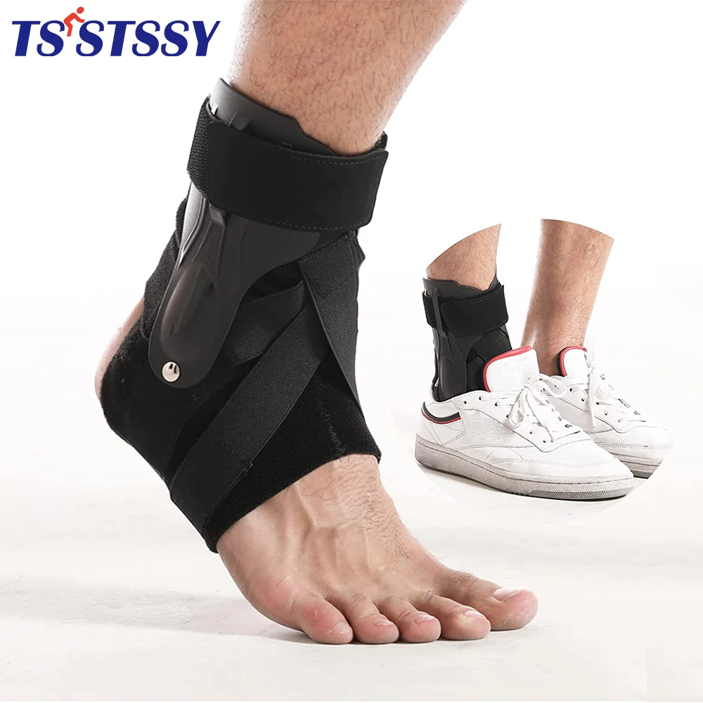 

1Piece Sports Ankle Support Brace with Side Stabilizers Men Women Sprained Ankle, Ankle Splint, Volleyball, Basketball, Football