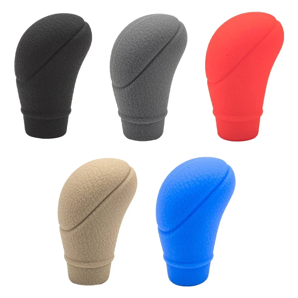 Non-Slip Silicone AT Gear Shift Knob Cover Universal Car Manual Gear Shift Protective Covers Sleeve Auto Accessories Interior gear shift knob cover
