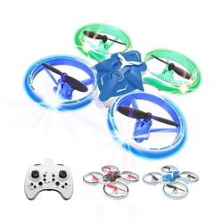 Flytec T22 Mini Drone ABS RC Quadcopter with Function Auto Hover LED Breathing Light Brushed Motor Flying 8mins for Kids Adults