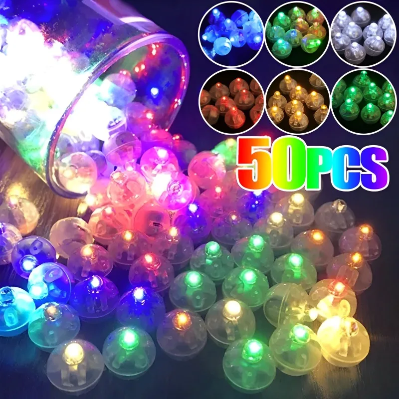 Mini Led Round Balloon Lights Colorato Luminoso Flash Tumbler Ball Lamp Lantern Light Per La Decorazione Della Festa Nuziale Di Natale All'Ingrosso