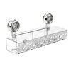 Ripple suction cup storage rack bathroom sink washbasin, suction cup wall mounted non perforated bathroom storage rack 5
