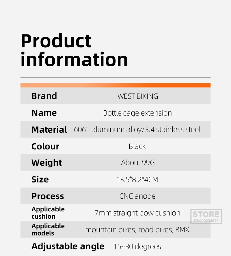 Description Picture 4 of itemWEST BIKING Double Cup Bicycle Water Bottle Cage Saddle Extension Holder Cycling Kettle Brackets MTB Road Bike Accessories Parts