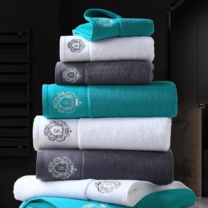 Bath towels cotton towel 100% Cotton Towels for hair bandana fastdry bathroom adults large size beach cover