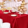 Red Rectangle Satin Tablecloth, Wedding Table Cloth, for Christmas, Baby Shower, Birthday Events, Banquet Decor, Home Dining 6