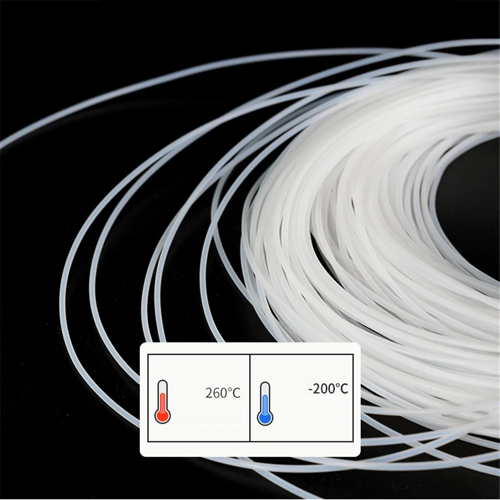 PTFE Tube ID 0.3-0.6-0.8-1-1.2-1.5-1.6-1.8-2-2.5-3-4 mm Capillary Insulated Hose Pipe