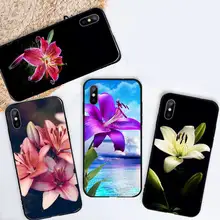 

Lily flower colorful pattern Phone Case For iphone 12 11 13 7 8 6 s plus x xs xr pro max mini