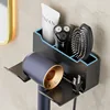 Bathroom Hair Dryer Storage Organizer Comb Rack Holder Wall Mounted Stand Storage Bracket Washroom Organization Shelves ﻿ 2