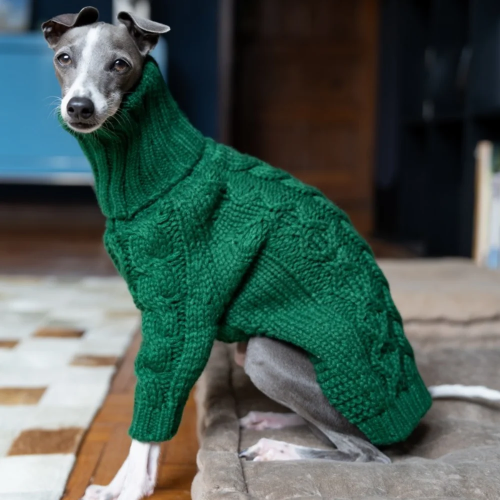 Winter-Overall Für Windhunde – Warmer Fleece-Strampler Mit Rollkragen