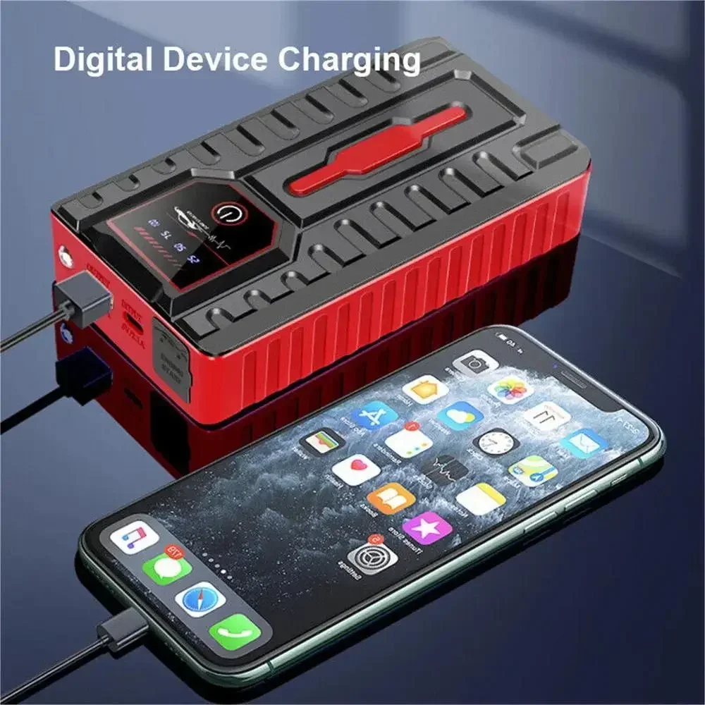 49800mAh Car Jump Starter With Air Compressor Portable Booster Jumper Power Bank Battery Charger For Petrol 6.0L Diesel 4.0L 4