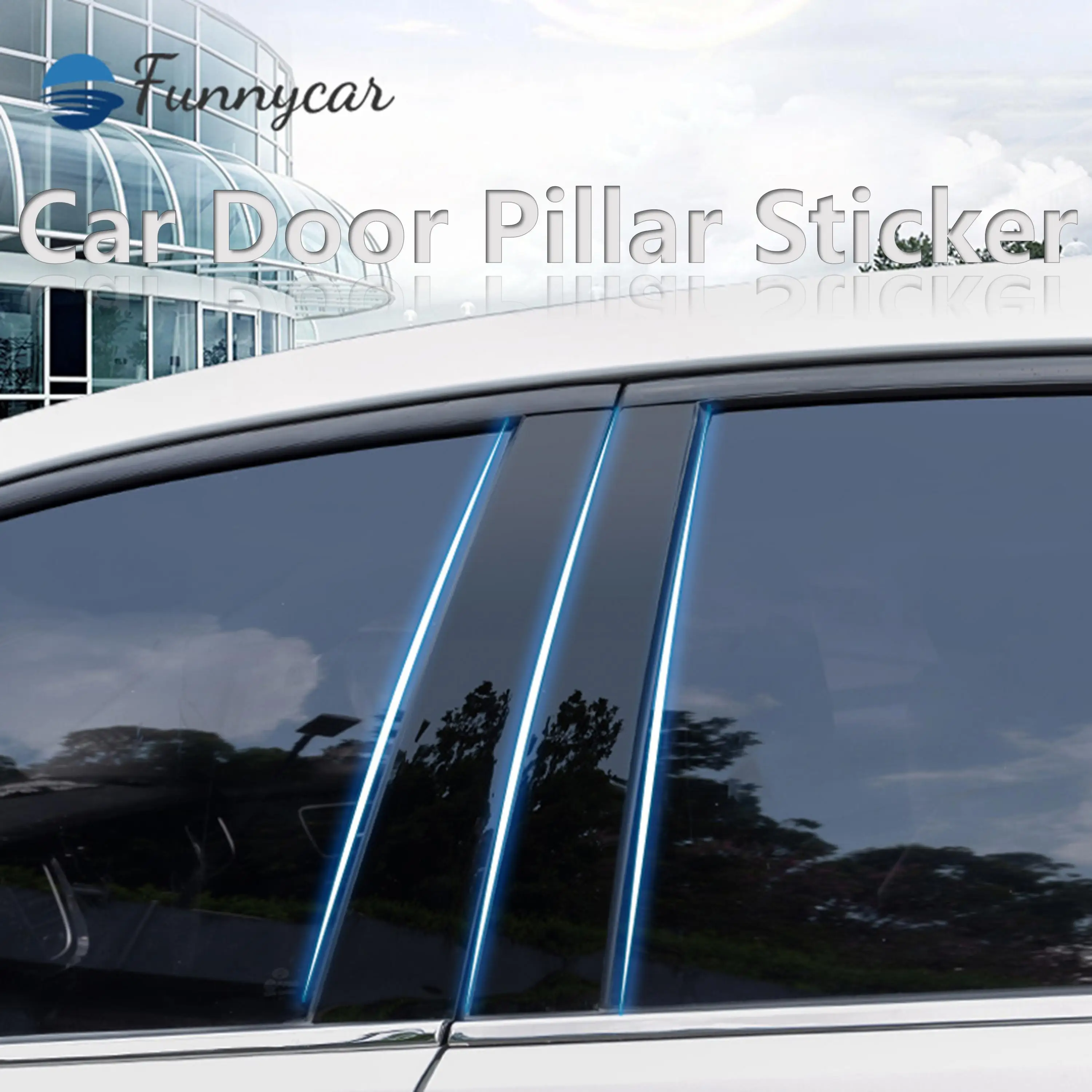 

Car Door Window Middle Column Trim Decoration Protection strip Stickers For Nissan Qashqai J11 2016 2017 2018 2019 2020 2021