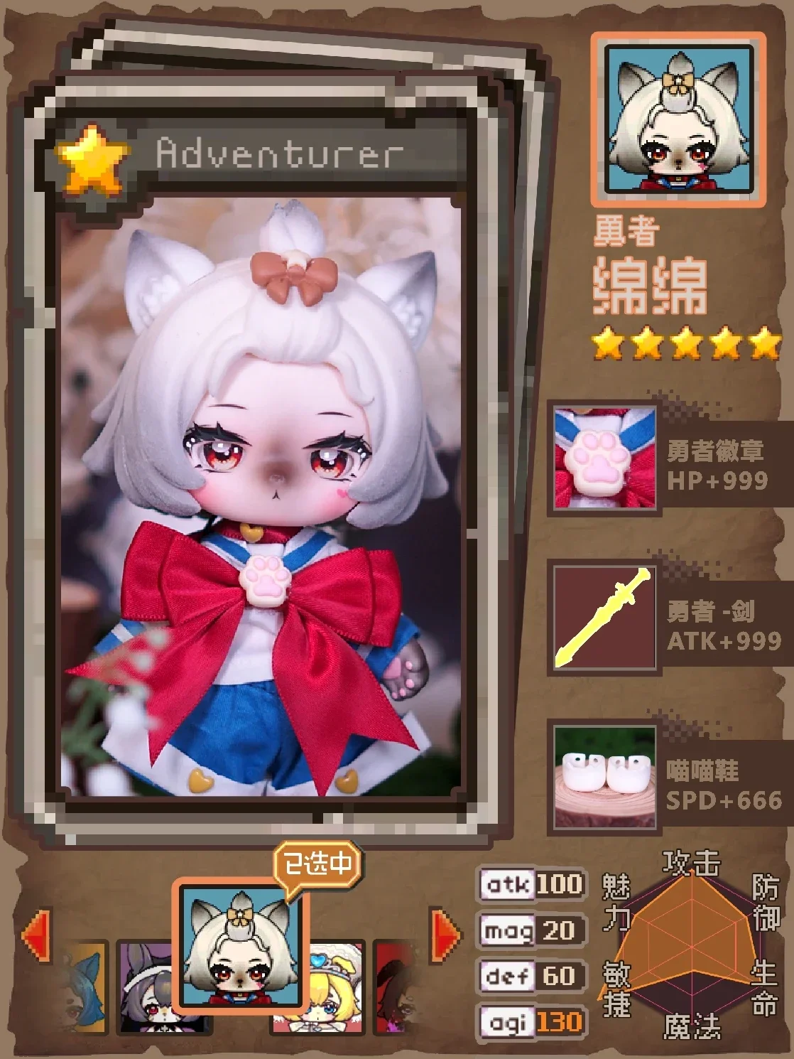 Ufdollとbjd,ワールドアドベンチャーシリーズ,ボディアニマル