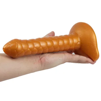 NEW Dragon Scale Tentacle Dildo Raised Polka Dot Long Deep Soft Anal Plug With Strong Suction Cup Buttplug Adult Erotic Sex Toys 4