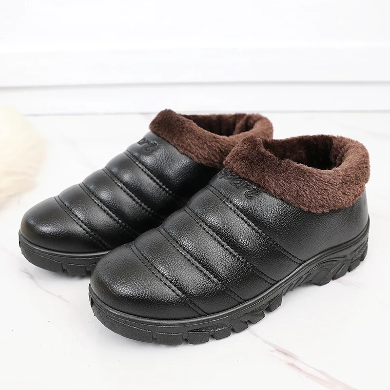 Men Boots Lightweight Winter Shoes for Men Snow Boots Waterproof Winter Footwear Plus Size 45 Slip on UniAnkle Winter Boots