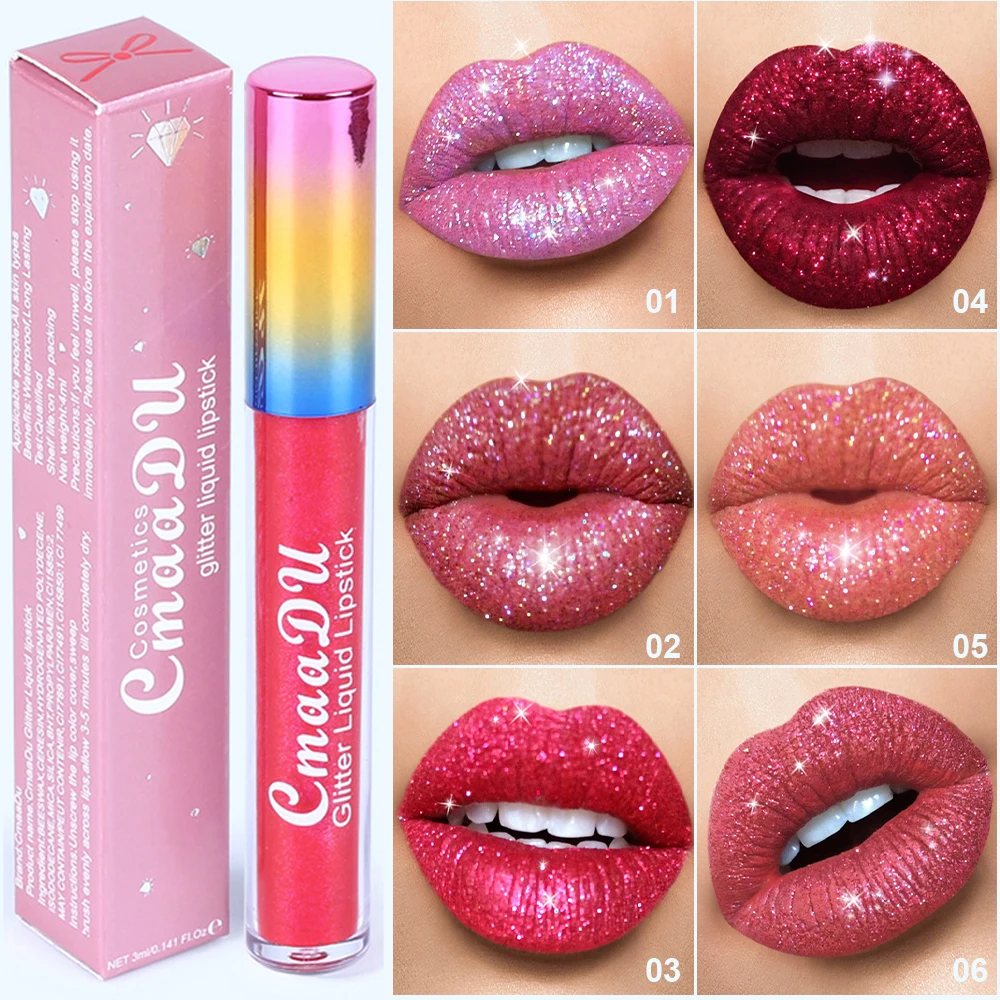 Lip gloss, 1pcs Gloss Liquid Lipstick, Lasting Lip Gloss, Easy to Color, Waterproof, Non-stick Cup, Does Not Fade, Exquisite Gift