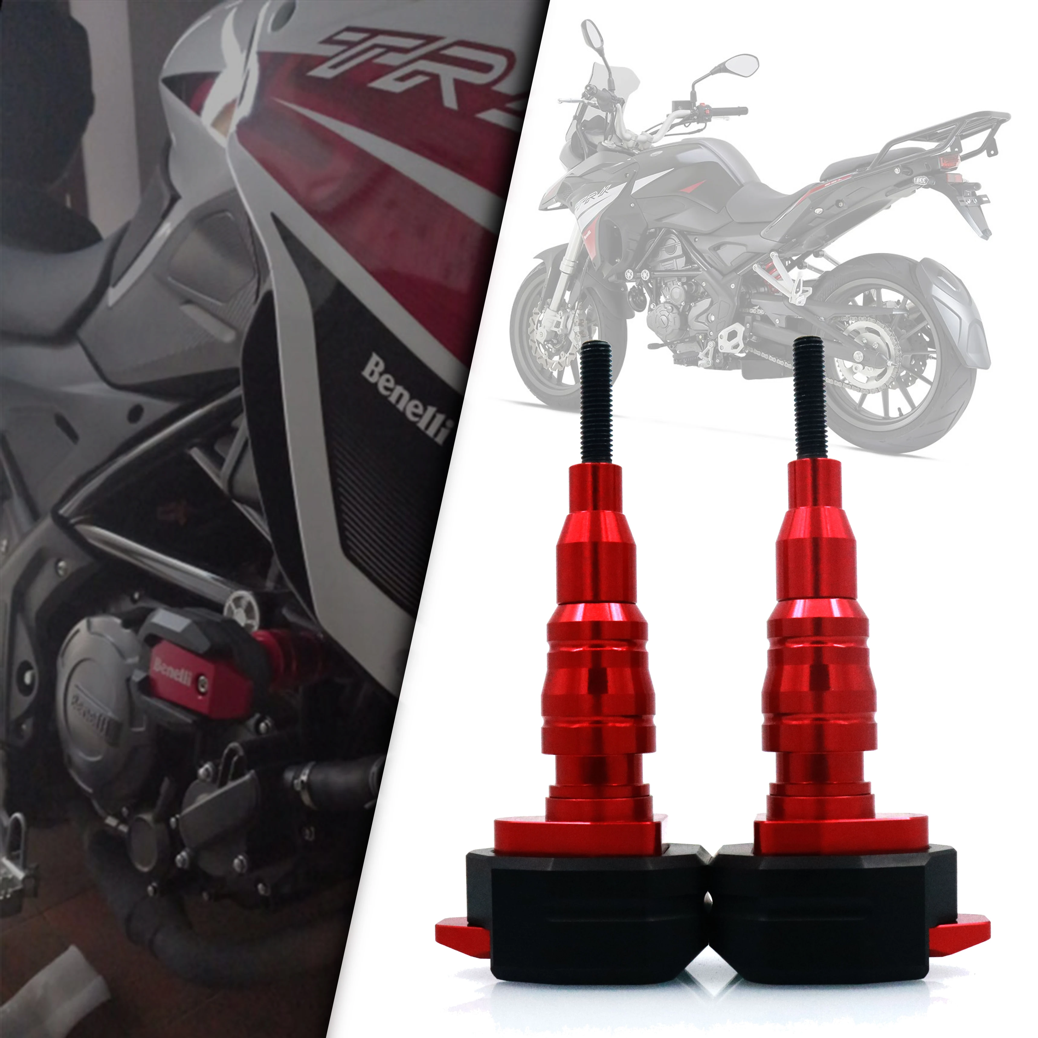 

Защита от столкновений подходит для мотоциклов Benelli TRK251 TRK 251 CNC Противоударная рама Slider T RK251 TRK251 TRK