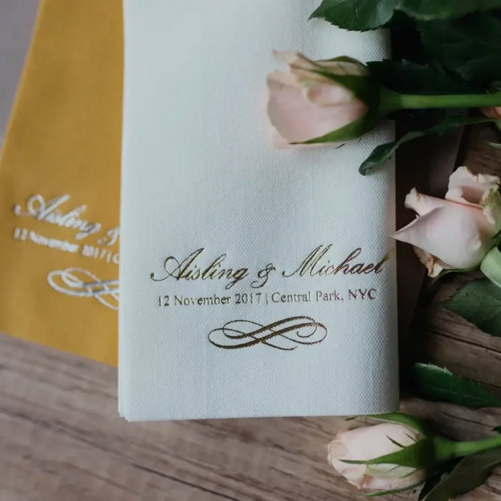 50 pcs Personalized napkins soft linen quality,DINNER napkins,Personalized Napkins,Wedding napkins,Monogramed Napkins