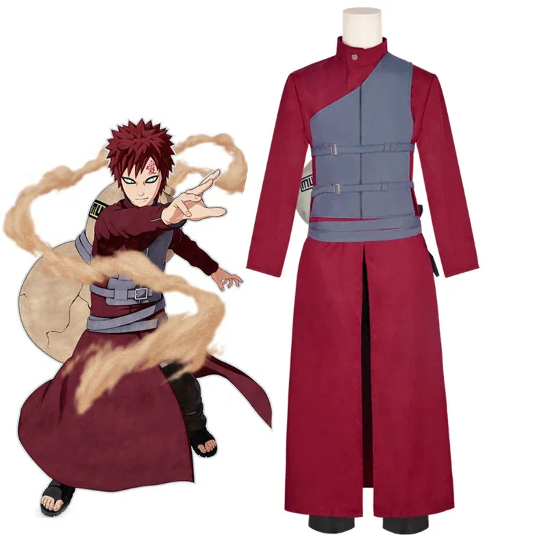 Naruto: Gaara | Fifth Kazekage Robe Cosplay Costume Set 26 Naruto Gaara Fifth Kazekage Robe Cosplay Costume