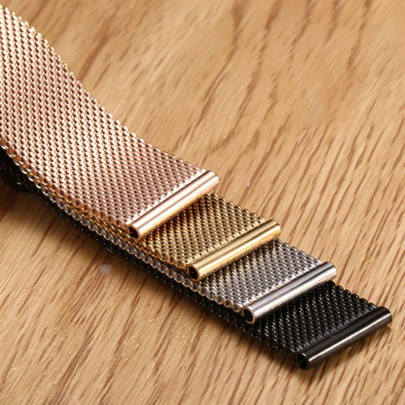 Premium 0.6MM Mesh Steel Milanese Watch Strap - Elegant and Versatile Band