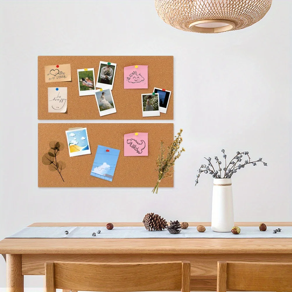 Cork bulletin board 0.5 Inch Thickness Compact Home Lightweight With Adhesive Backing 2pcs Cork Roll