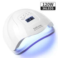 120W Professional Nail Art UV LED Light 36 LED Professional Gel Polish Drying Light with Timer Auto Sensor Equipment Tool 1