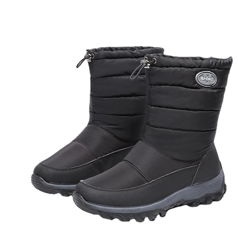 2022 Women's Shoes Waterproof Winter Boots Women Keep Warm Female Elastic Band Platform Boots Fashion Ladies Women's Warm Shoes