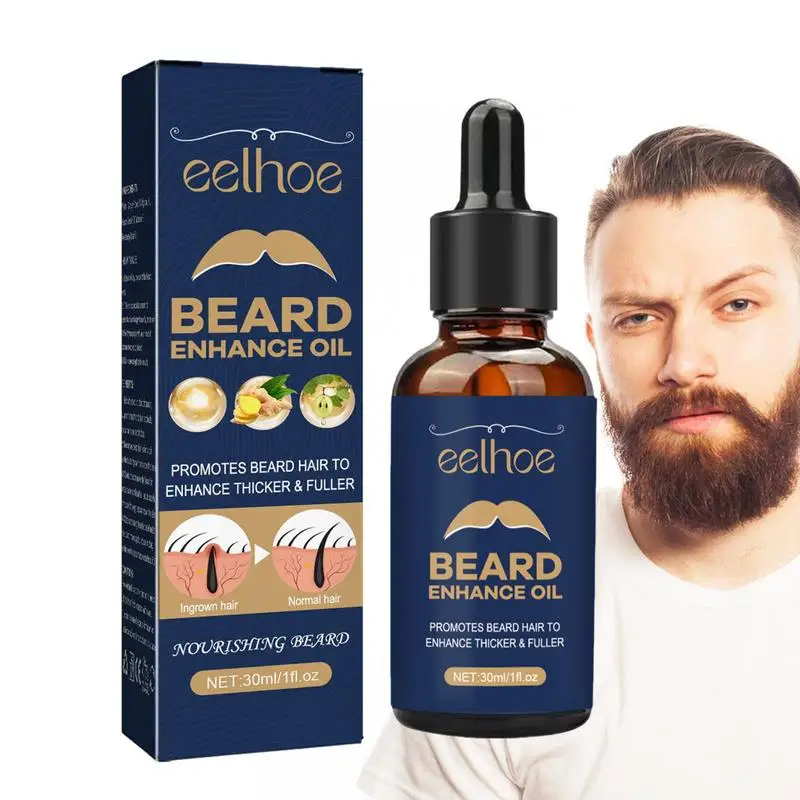 Beard Oil For Men Growth Serum Leave-in Conditioner Restore Natural Moisture Soften Prevent