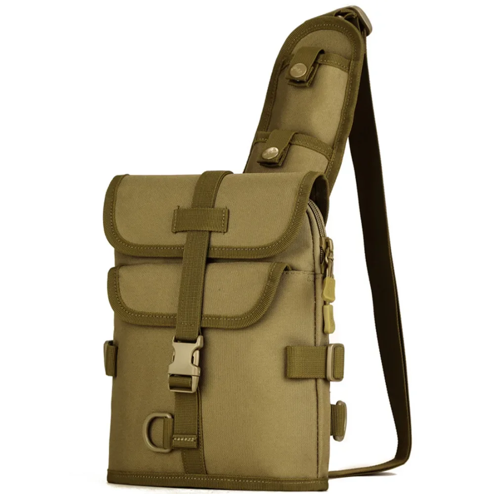 

Men Cross body Sling Chest Bag Backpack Travel Hiking Outdoor Sports Climb Military Male Messenger Crossbody Shoulder Bag