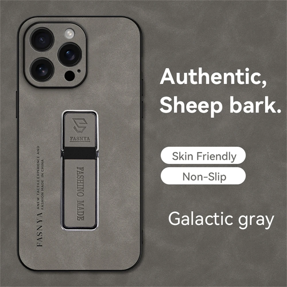 Supporto magnetico per auto in pelle Custodia per telefono per iPhone 16 15 14 Plus 13 12 11 Pro X XS Max XR Antiurto Bumper Cover posteriore_voghion.com
